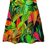 Vintage 70s Womens Mini Dress Tropical Colorful Hawaiian Floral Size Small Photo 4