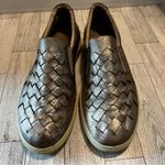 Ecco  Women’s Soft 7 Woven Leather Slip On Sneakers Metallic Bronze Size 8M Photo 1