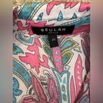 Beulah  Colorful Paisley Button-Up Dress One Size.  E2 Photo 11