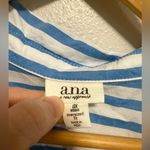 a.n.a  Blue & White Stripped Oversized Button Up NWT Size 0X Photo 2