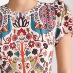 RHODE Lulani Dress Vibrant Tapestry Print Midi Size 0 Red Photo 12