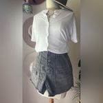 Anthropologie Pilcro denim shorts button fly cutoff Black Womens SIZE 29 Photo 1