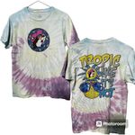Buc-ee's  T Shirt womens Sz M Tropic Like it's Hot Tie Dye Pineapples Colorful Photo 1