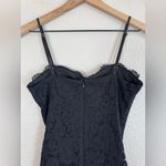 Lulus  Instinctively Stunning Black Lace Trumpet Bustier Maxi Dress size Small Photo 11