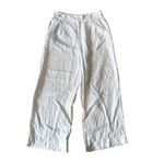 Madewell Harlow Wide-Leg Pants 100% Linen White Women's Size 8 Photo 4