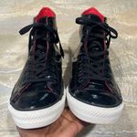 Converse All Star Leather Hi Black & Red Interior Sneakers Shoes Women’s 13 Photo 3