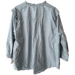 LC Lauren Conrad Women's  Blue Stripes 3/4 Sleeve Plus‎ Size 3X Blouse Button-Up Photo 2