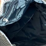 Houndstooth Print Tote Bag Black Photo 2