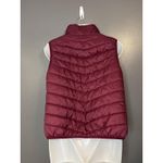 Arizona Jeans Arizona Jean Co Vest Womens Large Red Puffer Quilted Stripe Colorblock Zip Photo 3