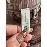 PacSun Women's 100% Cotton Eco Brown Button Fly Denim Dad Jeans 25 Photo 9