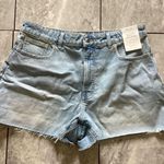 Madewell Shorts Womens 32 Light Blue Curvy Perfect Jean Short Raw Hem Denim NWT Photo 1