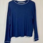 Stars Above Women’s Long Sleeve Sleep Shirt Navy Blue White Size Small NWOT Photo 0