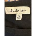 Another Love Shirt Women XS Black Faux Leather Puff Short Sleeve Melrose Top Photo 7