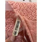 GRECELLERELLE Pink Cable Knit Open Front Cardigan Sweater Size S Photo 5