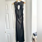 NWT SIMKHAI Vera Lace Trim Cowl Neck Dress Open Back Black Size 2 Photo 4