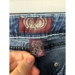 Angels Womens Mid Rise Straight Leg Jeans Size 10 Ramie Blend Blue Denim Photo 3