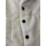Jason Maxwell Teddy Bear Coat Winter Warm Plush Faux Fur Jacket Ivory Medium Photo 9