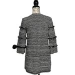 Nic+Zoe tweed black & white Striped Cardigan. Coatagian sweater jacket S Photo 3