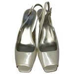 Anne Klein Pearlized Cream Slingback Wedges - Size 7.5 - Women Photo 10
