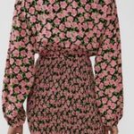 ZARA long sleeve floral smocked skirt mini dress Photo 1
