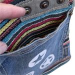 NWT Travelti Striped 3 Star canvas and Leather Crossbody Bag Photo 3