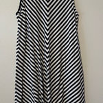 J.Crew  Black and White Chevron Midi Dress Photo 0