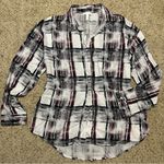 Leith  Plaid Oversized Button Up Shirt Photo 1