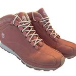 Timberland Euro Dub Pink Leather Boots Hiking Outdoor Lug Sole Sz 8.5 Y2K Photo 10