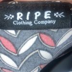 Black, Red, & White Ripe Clothing Company Short Sleeve Shirt Top Size Large Black Photo 4