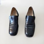 Gucci Shoes Loafers Patent Leather Vintage Slip Ons women Black Italy Sz 7.5 Photo 2