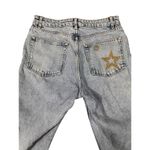 Reformation Cynthia High Rise Straight Jeans Size 29 Star Embroidered Ba… Photo 5