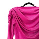 LBV.‎ Cowlneck Sparkle Drape Mini Dress in Pink NWT Sz 4 Photo 3