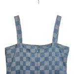 Amanda Uprichard NEW NWT  Rossi Romper Dress In Checkerboard Denim Blue Photo 9