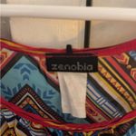 Zenobia Red and Blue Graphic Tank Top Photo 1
