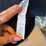 Aerie  Black Ribbed Tank Top with Button Detail Size XS Photo 5