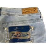 7 For All Mankind Seven  Powell Blue Knit Denim Shorts Sz 8 NWT Photo 6