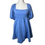 Free People  Violet Mini Dress Size Small In Blue New With Tags $108 retail Photo 3