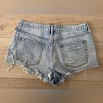 We The Free Free People Denim Blue Distressed Women's Shorts 🩳 Photo 5
