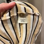 st. john's bay St. John’s Bay Neutral Color Striped 3/4 Length 100% Cotton Top Women’s Medium Photo 7