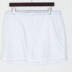 Under Armour Womens Heatgear Fitted Skort Size 14 White Performance Golf Tennis Photo 0