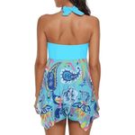 American Trends Bright Blue Floral Swim Shorts Dress XXXL NWOT Size undefined Photo 9