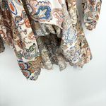 Cupshe Paisley Print Tie Neck Long Sleeve Cover Up Dress Size Large NWT Photo 7