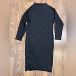 Frank & Eileen $298 Isabelle Triple Fleece Black Midi Sweater Dress Fall Photo 2