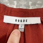 Ro & De Rust Orange Embroidered Hi-Low Peasant Top - Size Small - Long Sleeves Photo 4