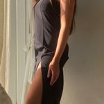 Vintage black midi dress with high slits 🖤 Size 6 Photo 2