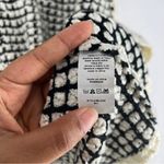 Urban Decay Urban Day Black & Cream Open Knit Long Sleeve V-Neck Sweater Size M/L Photo 5