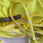 Aerie Yellow White Striped Strappy Back Bikini Top Size XS Photo 2