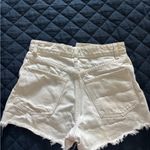 ZARA  White Jean Shorts Photo 4