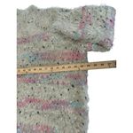 See And Be Seen Confetti Sweater M/L Super Soft Comfy Rainbow Fluffy #Z1 Photo 2