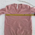 Babaton 100% cashmere Aritzia pink V-Neck sweater - fits XS - super pretty Photo 6